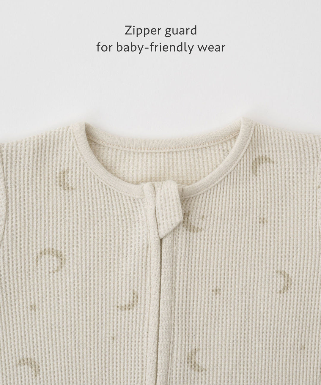 Double-Zip Long-Sleeve Waffle Coverall