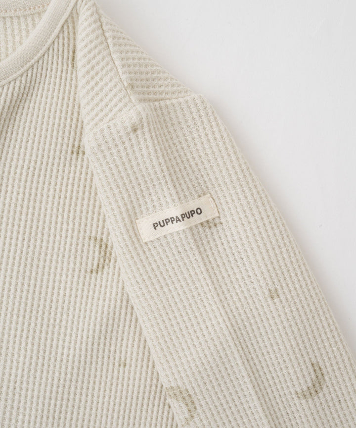 Double-Zip Long-Sleeve Waffle Coverall