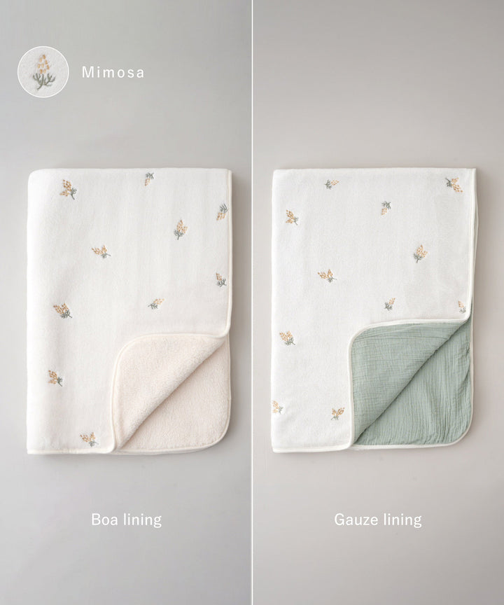 Flannel Baby Blanket (Choose Boa or Gauze Lining)