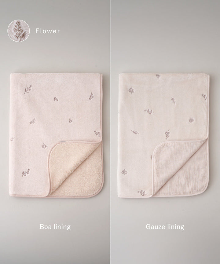 Flannel Baby Blanket (Choose Boa or Gauze Lining)