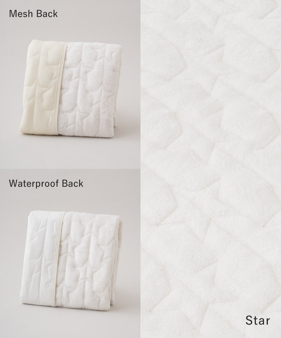 [Selectable] Baby Flannel Mattress Pad with Waterproof or Mesh Backing