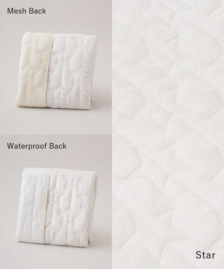 [Selectable] Baby Flannel Mattress Pad with Waterproof or Mesh Backing
