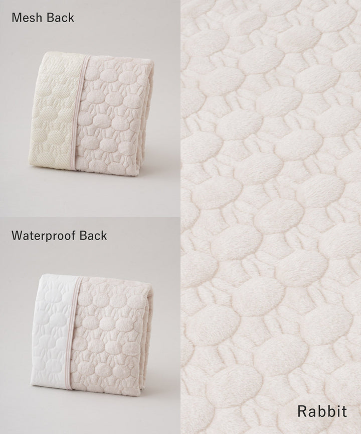 [Selectable] Baby Flannel Mattress Pad with Waterproof or Mesh Backing