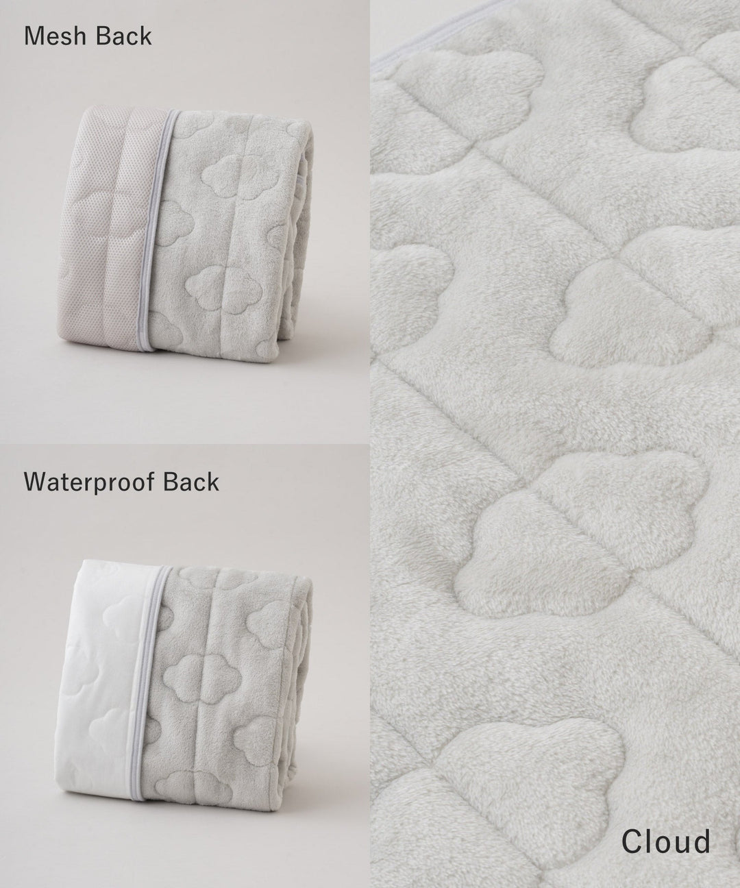 [Selectable] Baby Flannel Mattress Pad with Waterproof or Mesh Backing