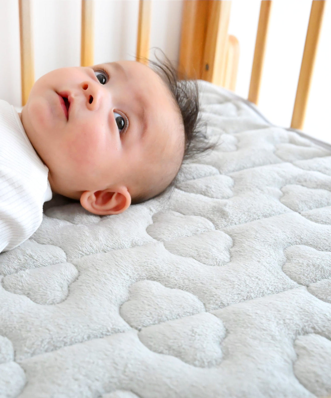 [Selectable] Baby Flannel Mattress Pad with Waterproof or Mesh Backing