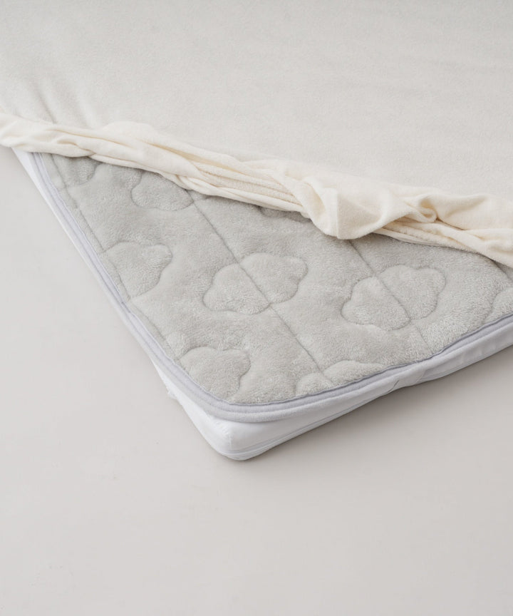 [Selectable] Baby Flannel Mattress Pad with Waterproof or Mesh Backing