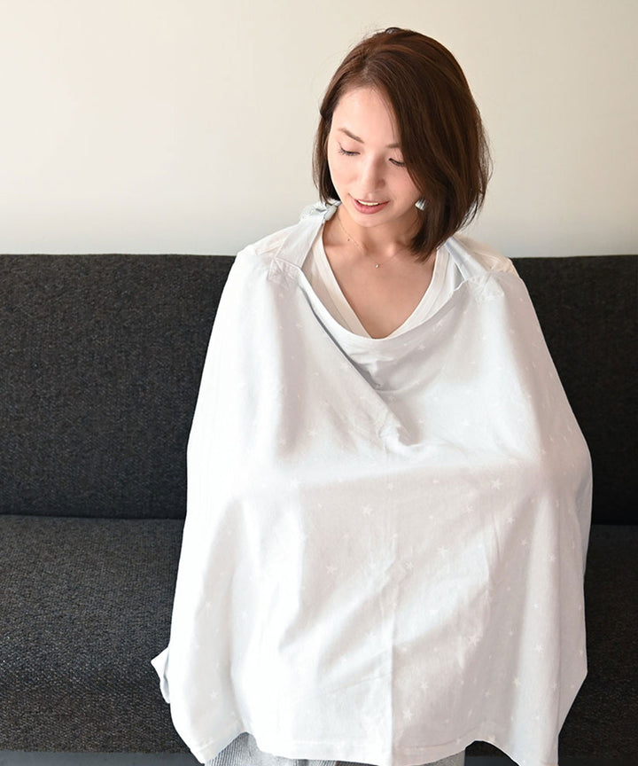 Nursing Cover with Pouch (Jersey knit × Gauze)