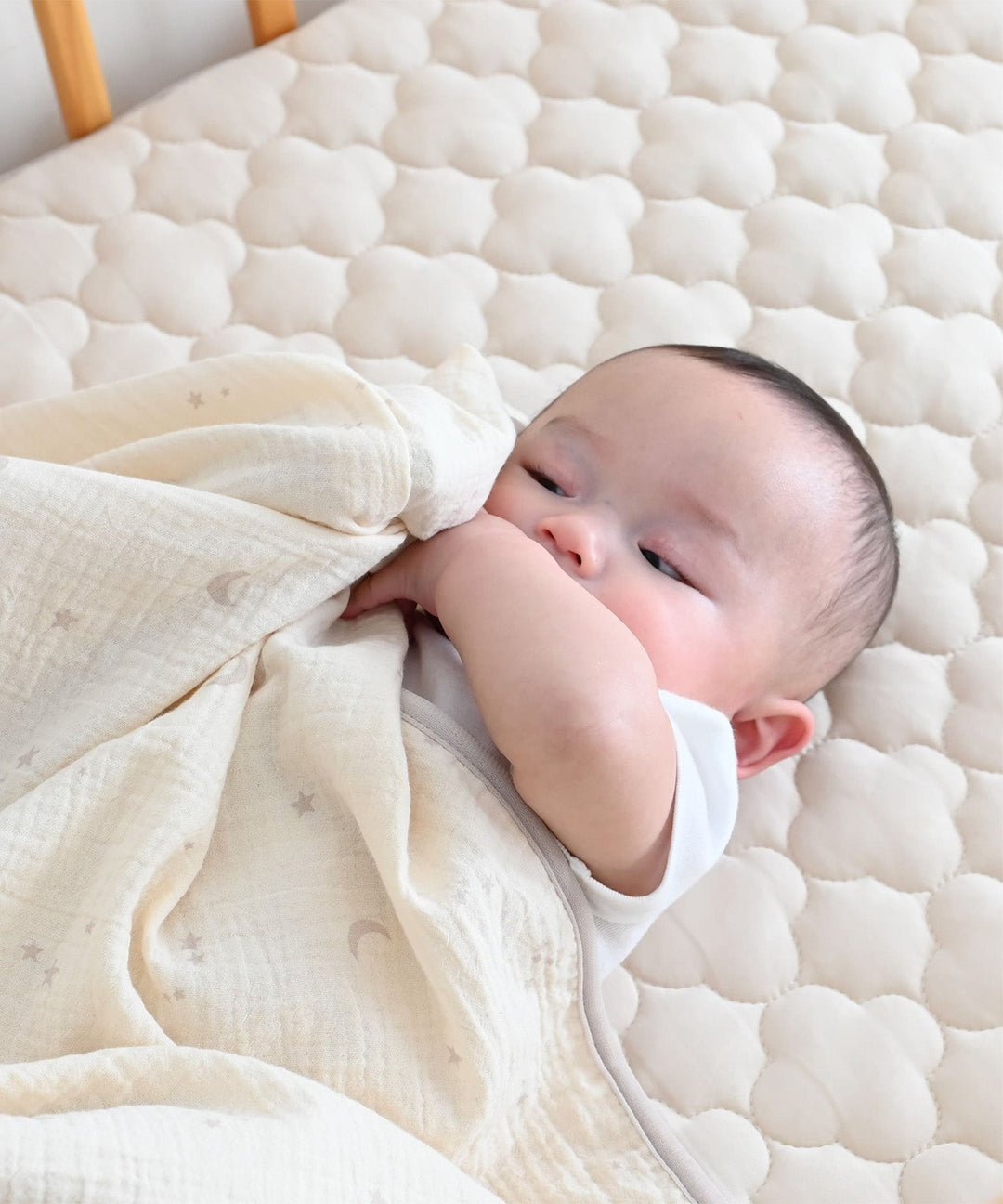 [Reversible] Baby Mattress Pad (Cooling Fabric × Organic Gauze)