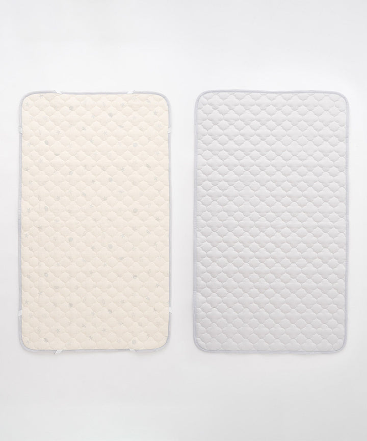 [Reversible] Baby Mattress Pad (Cooling Fabric × Organic Gauze)