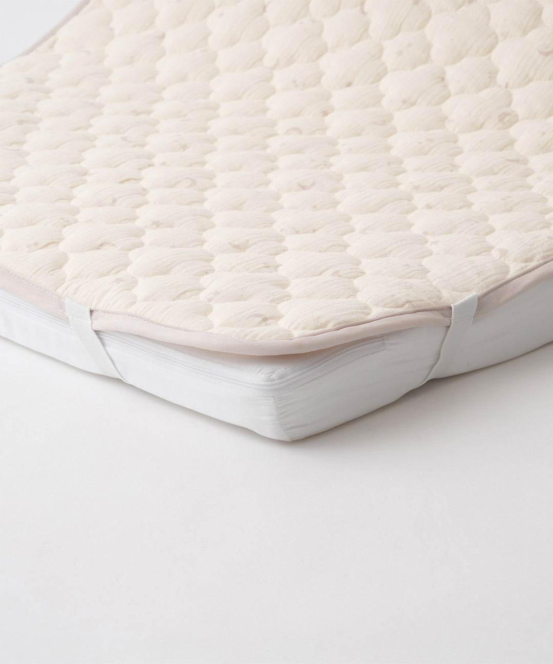 [Reversible] Baby Mattress Pad (Cooling Fabric × Organic Gauze)