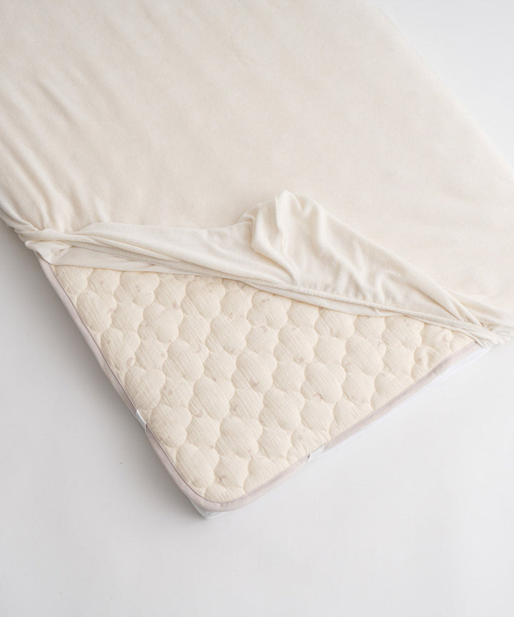 [Reversible] Baby Mattress Pad (Cooling Fabric × Organic Gauze)