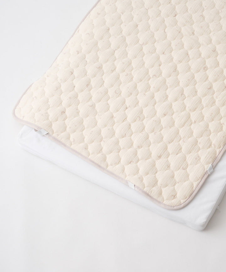 [Reversible] Baby Mattress Pad (Cooling Fabric × Organic Gauze)