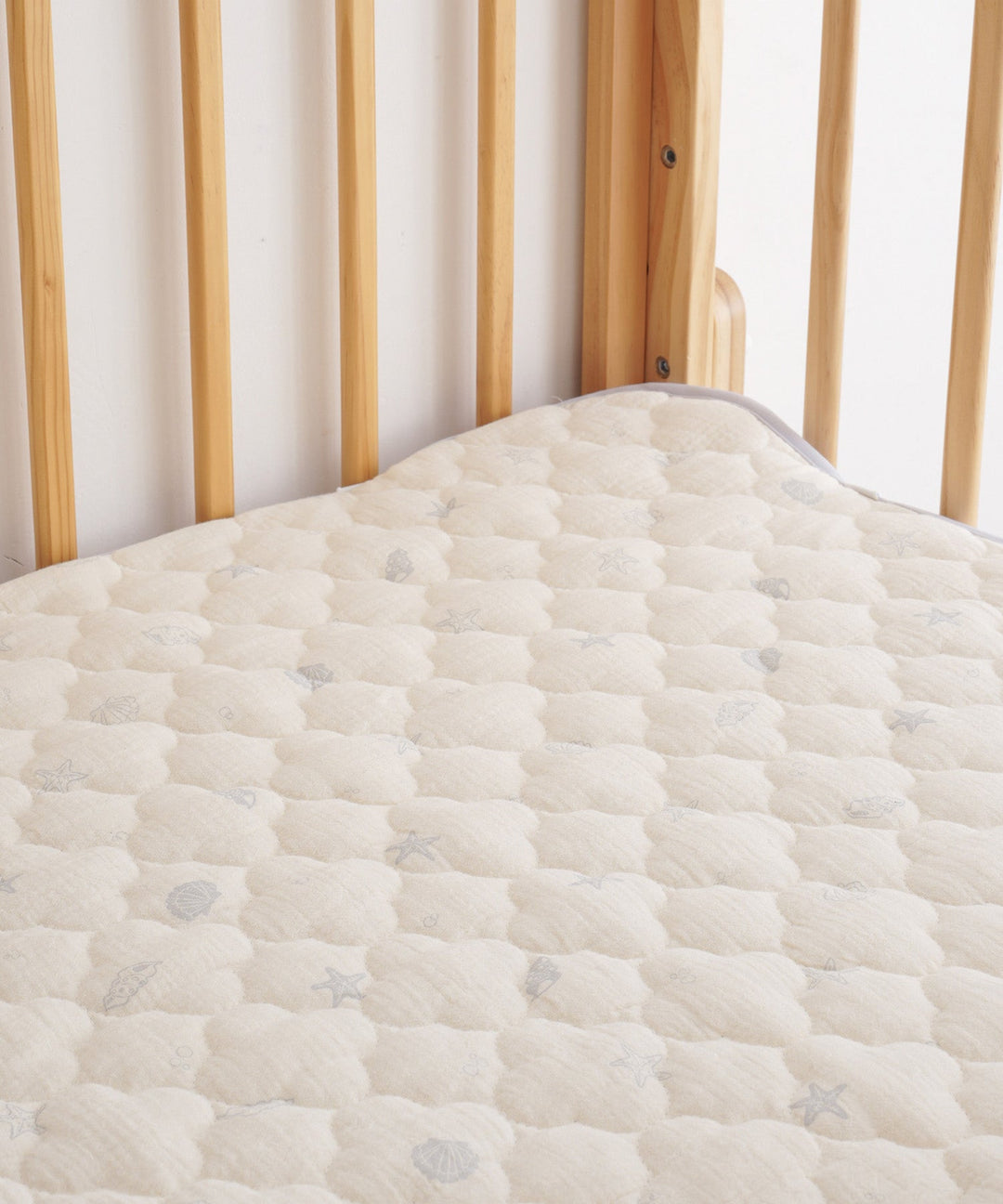 [Reversible] Baby Mattress Pad (Cooling Fabric × Organic Gauze)
