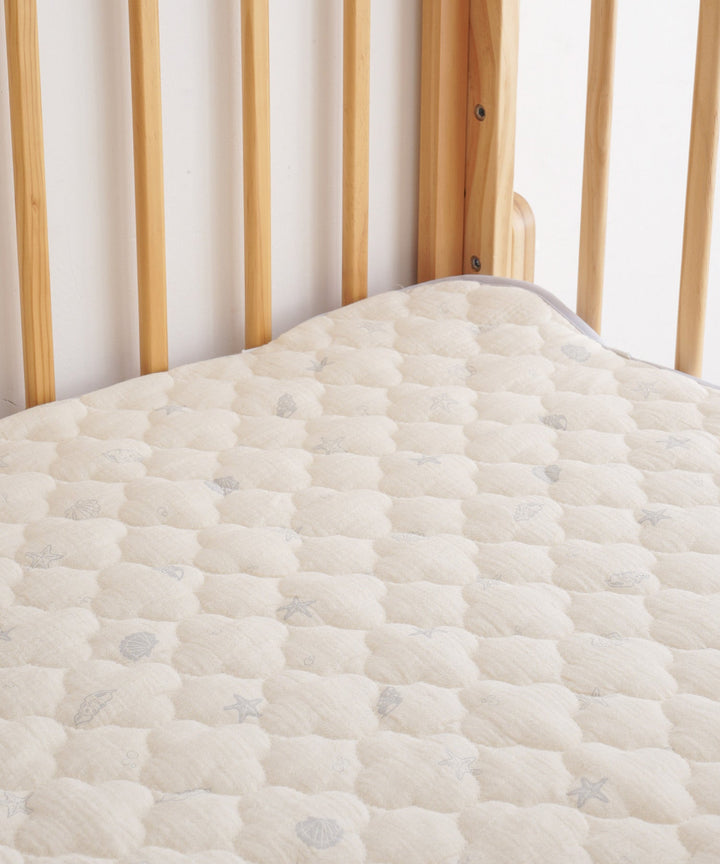 [Reversible] Baby Mattress Pad (Cooling Fabric × Organic Gauze)