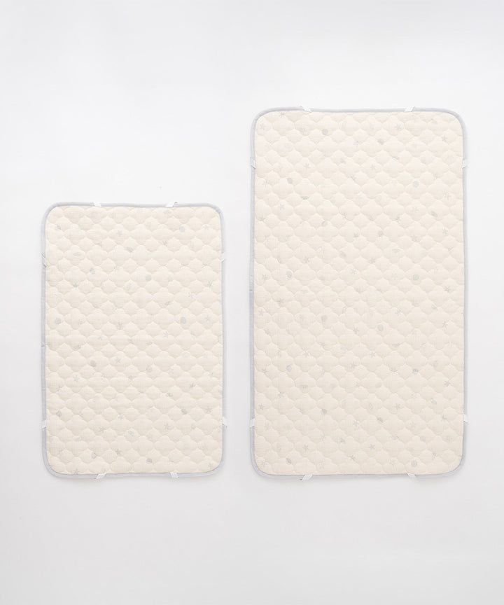 [Reversible] Baby Mattress Pad (Cooling Fabric × Organic Gauze)