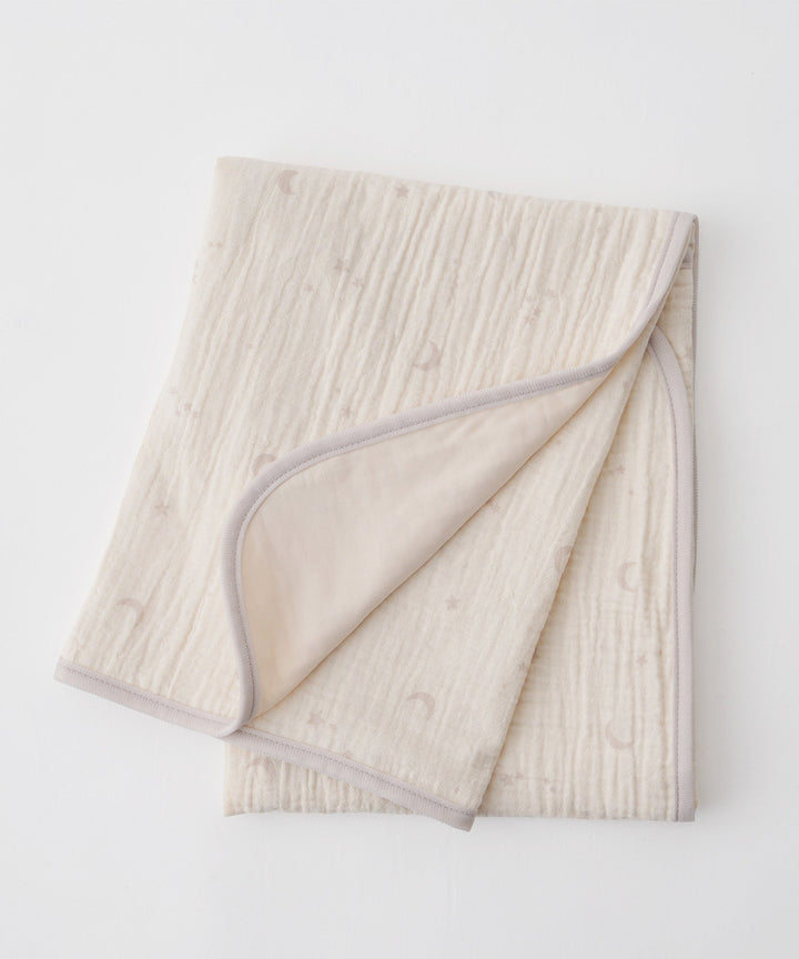 [Reversible] Baby Blanket 27.6″ × 35.4″ (Cooling Fabric × Organic Gauze)