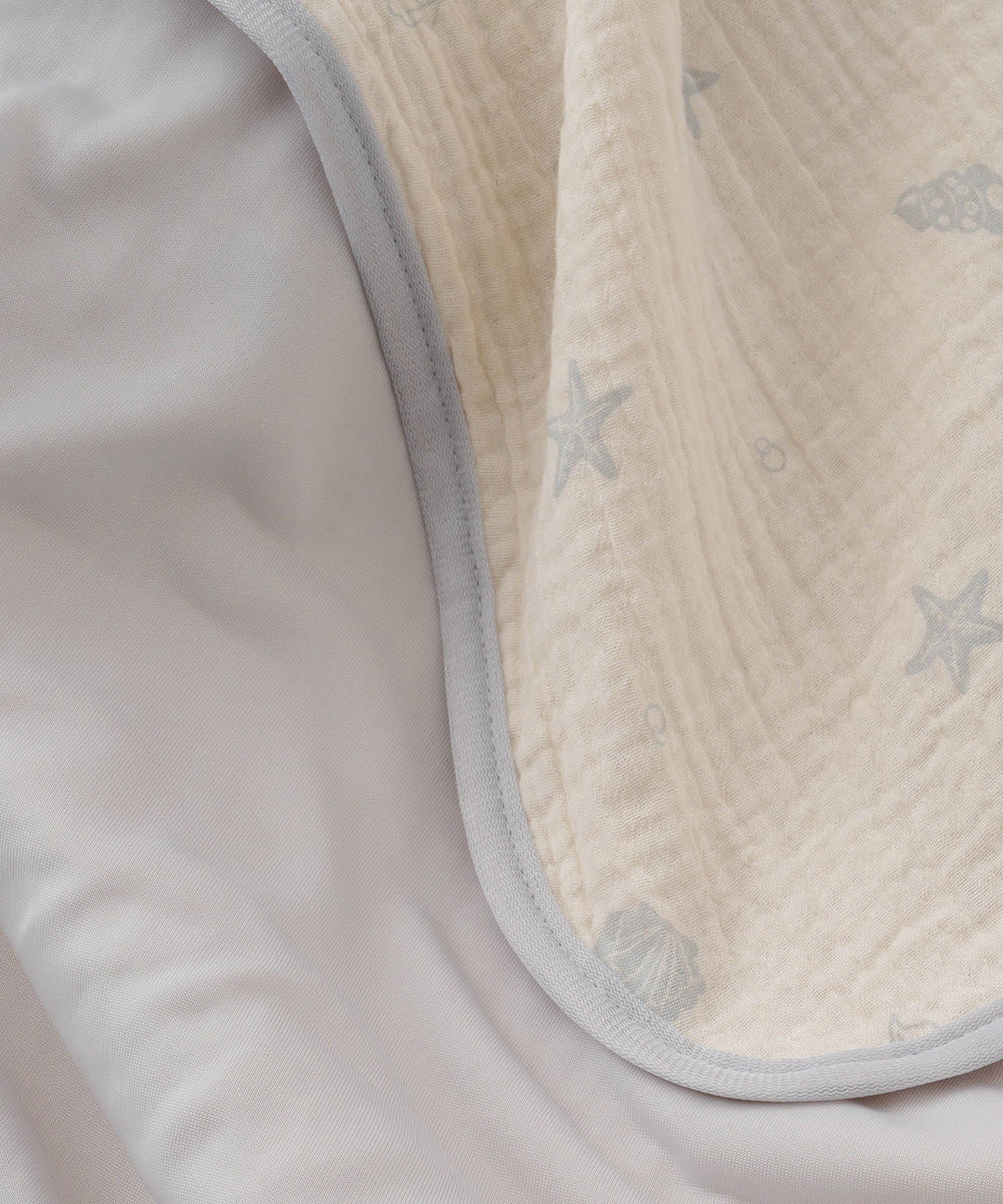 [Reversible] Baby Blanket 27.6″ × 35.4″ (Cooling Fabric × Organic Gauze)