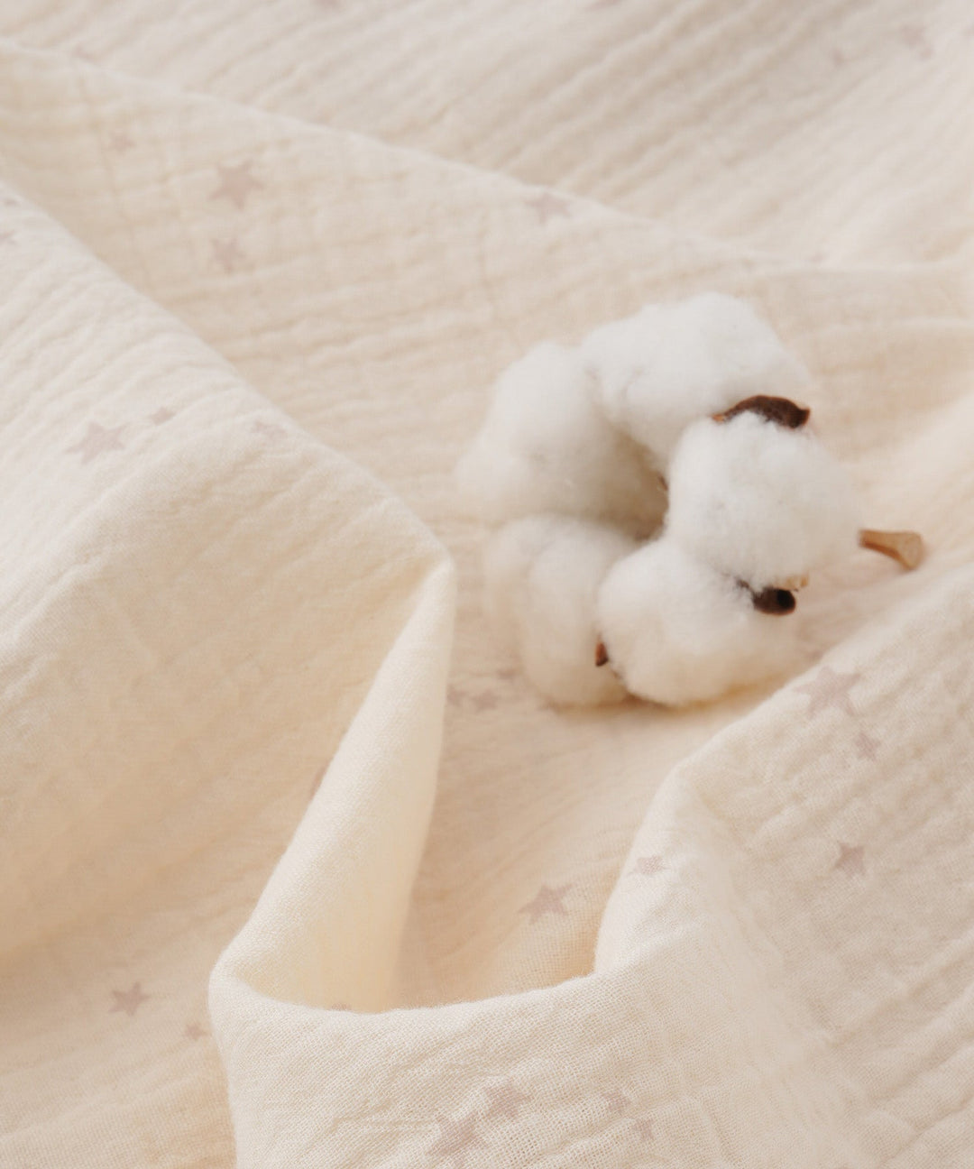 [Reversible] Baby Blanket 27.6″ × 35.4″ (Cooling Fabric × Organic Gauze)