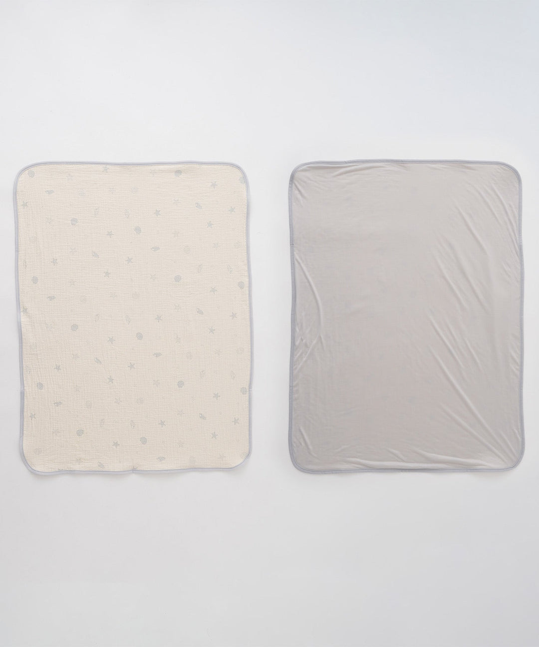 [Reversible] Baby Blanket 27.6″ × 35.4″ (Cooling Fabric × Organic Gauze)
