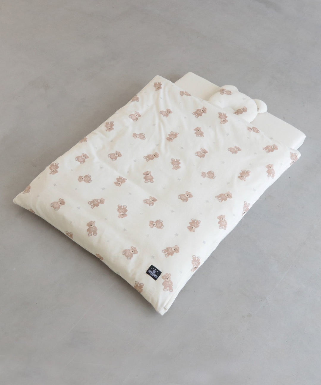 Washable Baby futon set (5 items) (Bear / Rabbit) Jersey knit