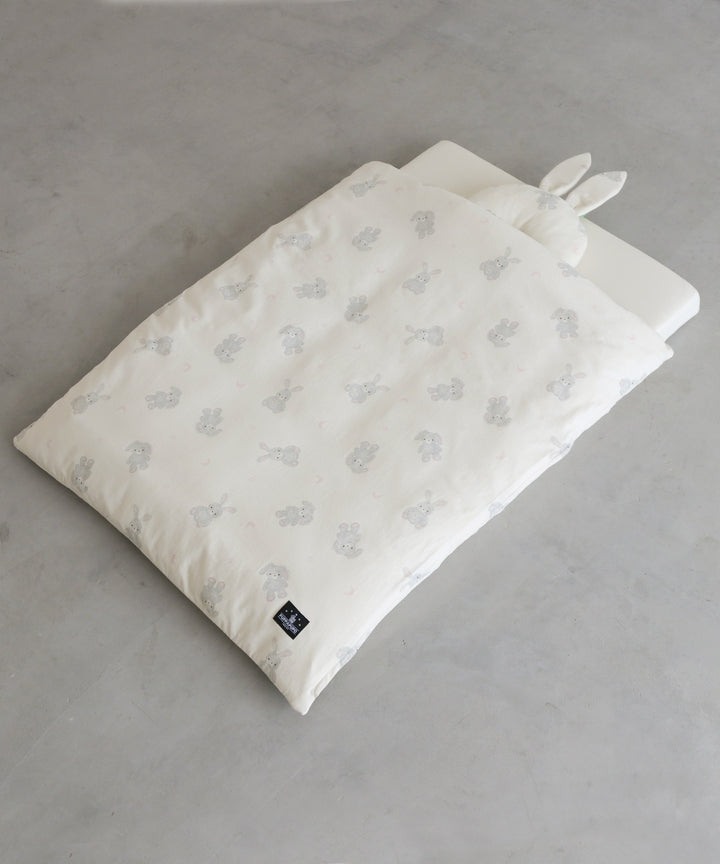 Washable Baby futon set (5 items) (Bear / Rabbit) Jersey knit