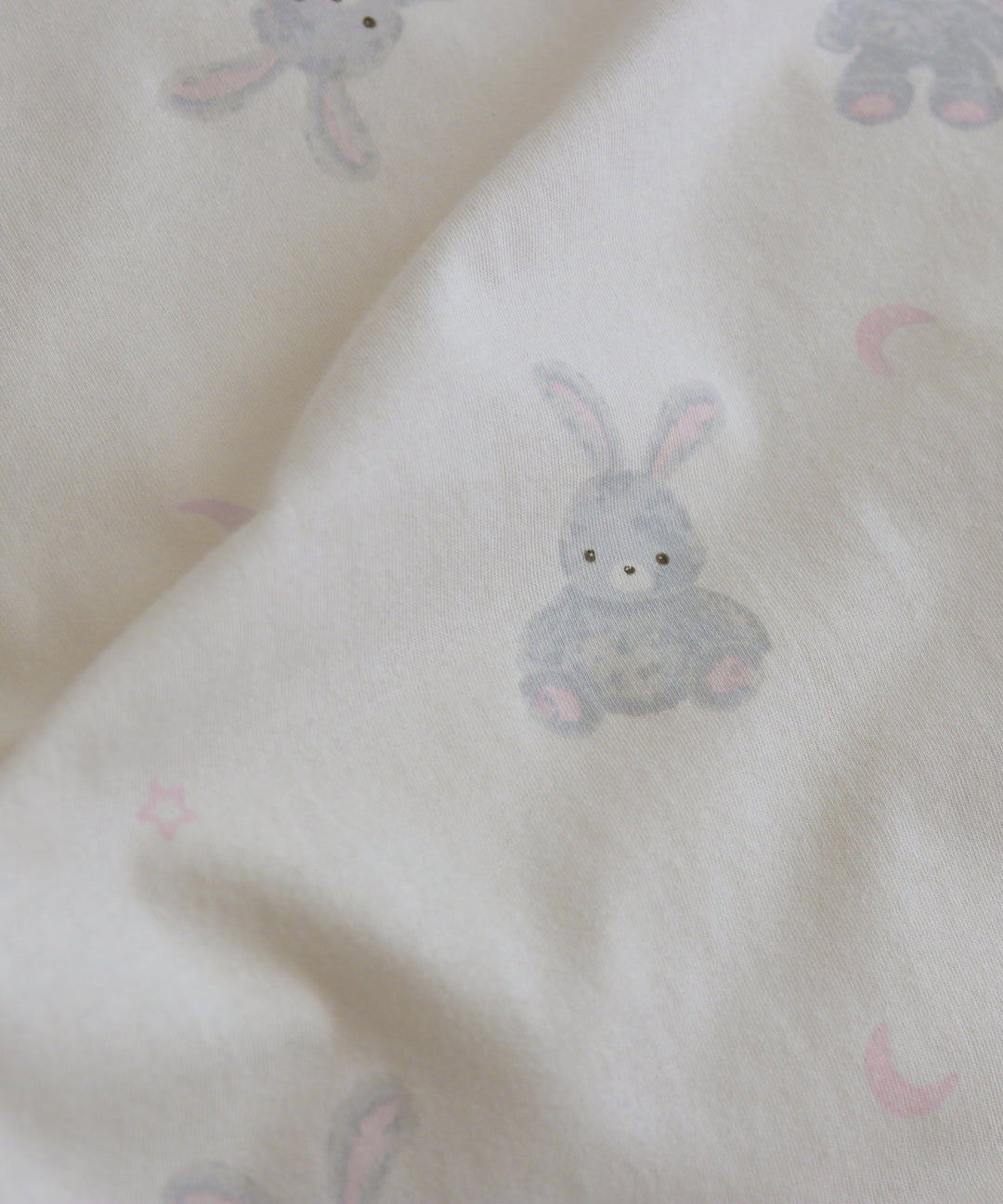 Washable Baby futon set (5 items) (Bear / Rabbit) Jersey knit