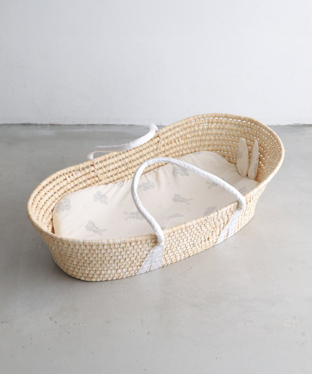 Moses basket + Baby lounger pillow (Jersey knit)