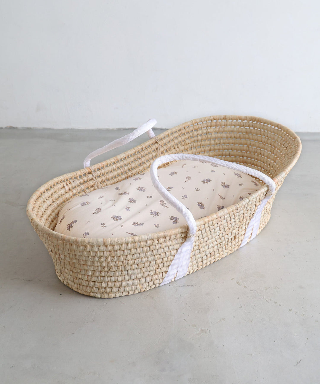 Moses basket + Baby lounger pillow (Jersey knit)