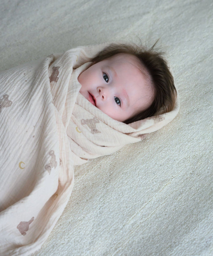 Swaddle blanket 39.4″ x 39.4″ (Double gauze)