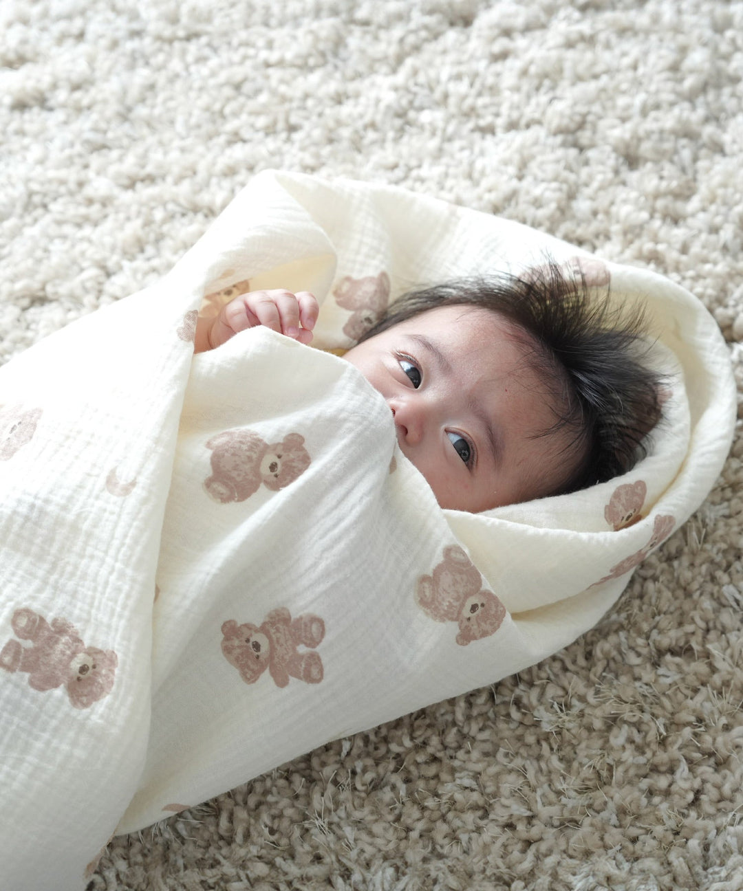 Swaddle blanket 39.4″ x 39.4″ (Double gauze)