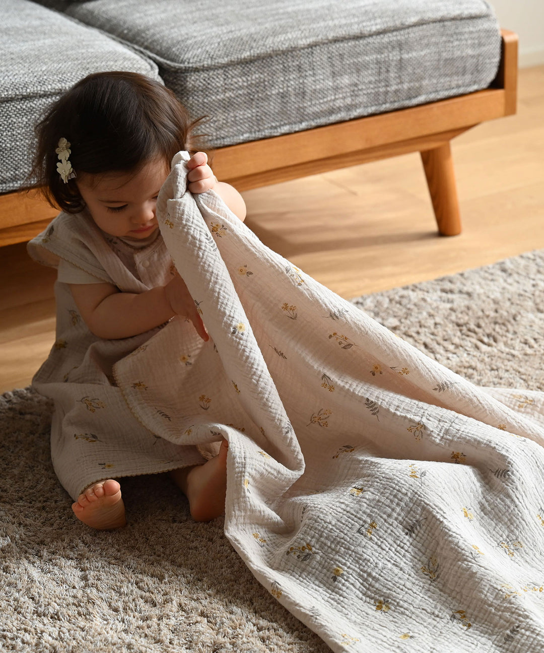 Swaddle blanket 39.4″ x 39.4″ (Double gauze)