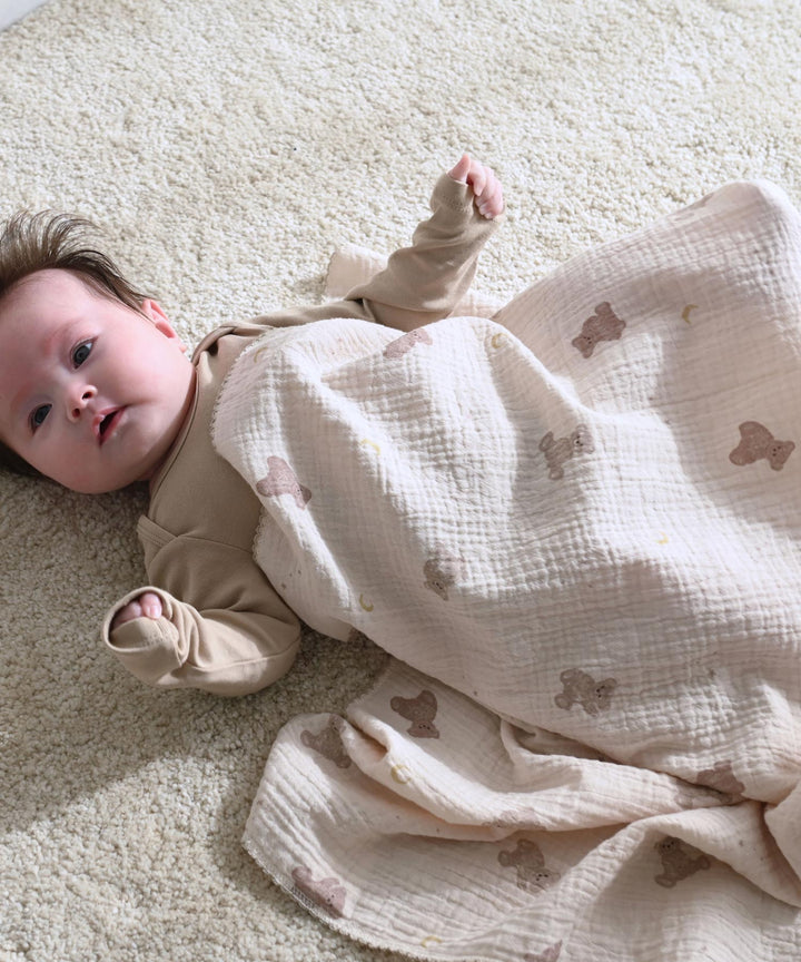 Swaddle blanket 39.4″ x 39.4″ (Double gauze)