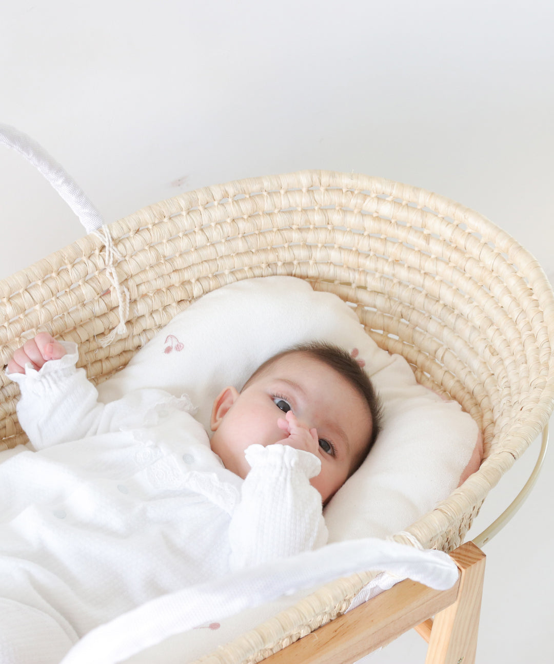 Moses basket + Baby Lounger Pillow (Pile fabric)