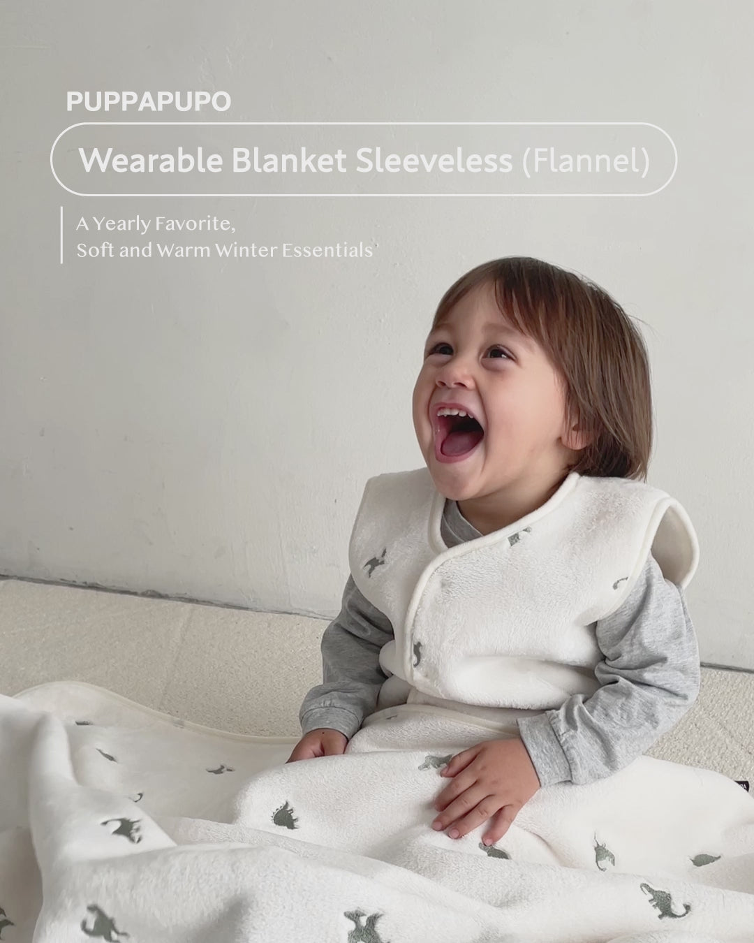 Wearable blanket sleeveless (Flannel)
