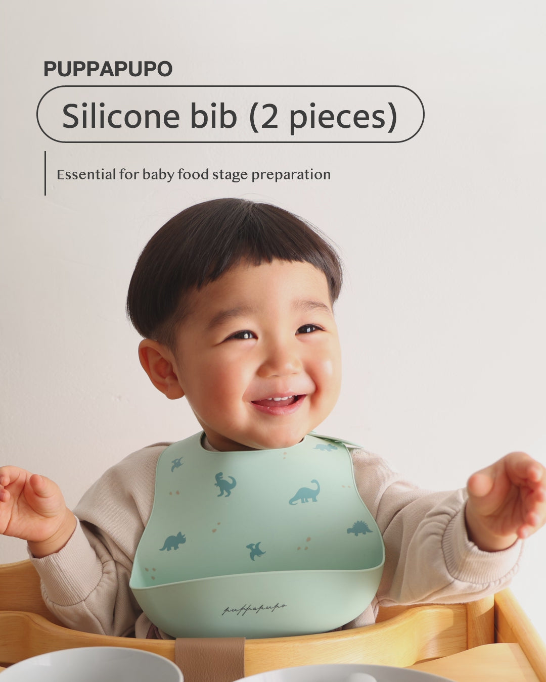 Silicone bib (2 pieces)