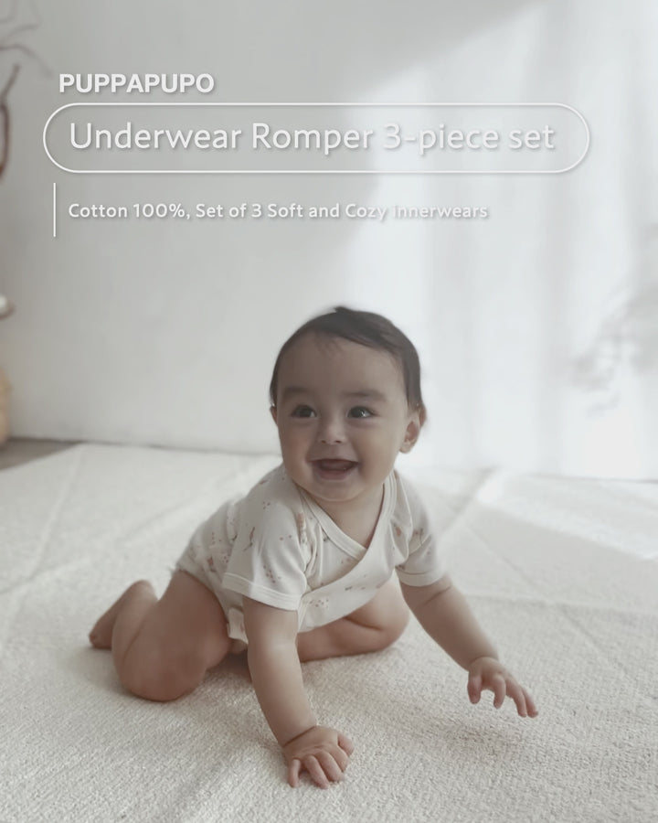 Baby Underwear Romper 3-Piece Set