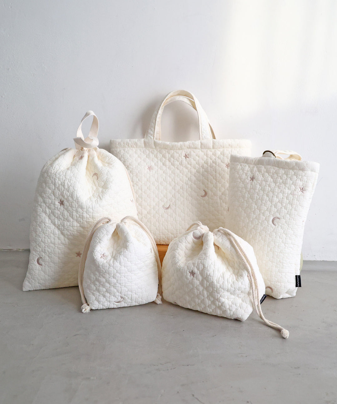 Drawstring bags (Ibul fabric with Moroccan design)