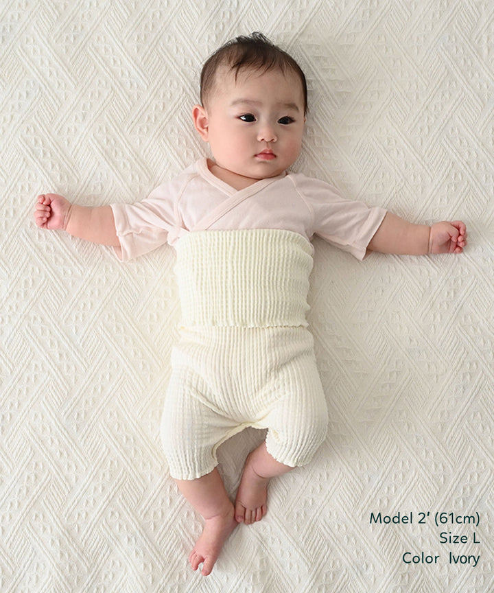 [2-Piece set] Haramaki pants (Tummy warmer pants)