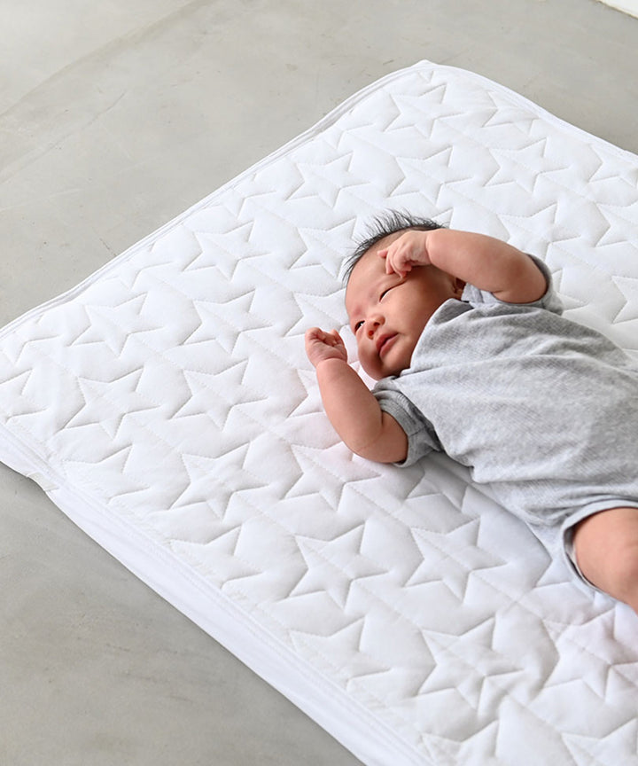 [Waterproof] Organic Sweat-absorbing mattress pad [2-in-1] 27.6″ × 47.2″