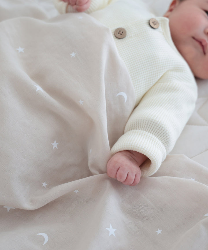 [Reversible] Baby blanket 27.6″x35.4″ (Cooling fabric x Organic Gauze)