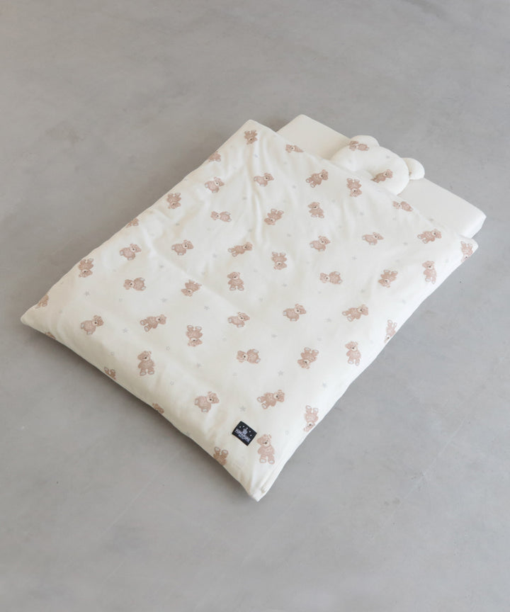 Washable Baby futon set (5 items) Mini size (Bear / Rabbit) Jersey knit