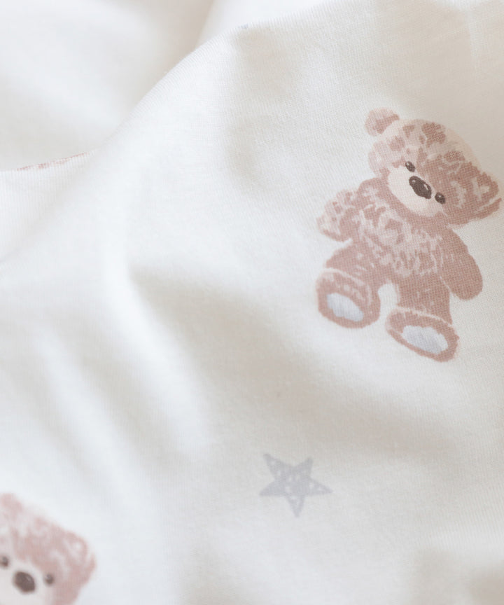 Washable Baby futon set (5 items) Mini size (Bear / Rabbit) Jersey knit