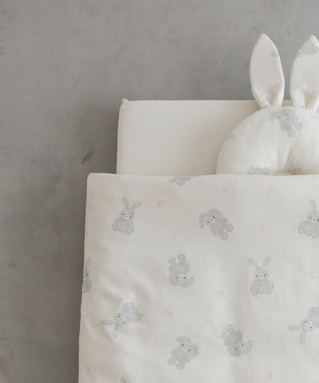 可洗的婴儿蒲团套装（5个项目）迷你尺寸（熊 /兔子）泽西针织