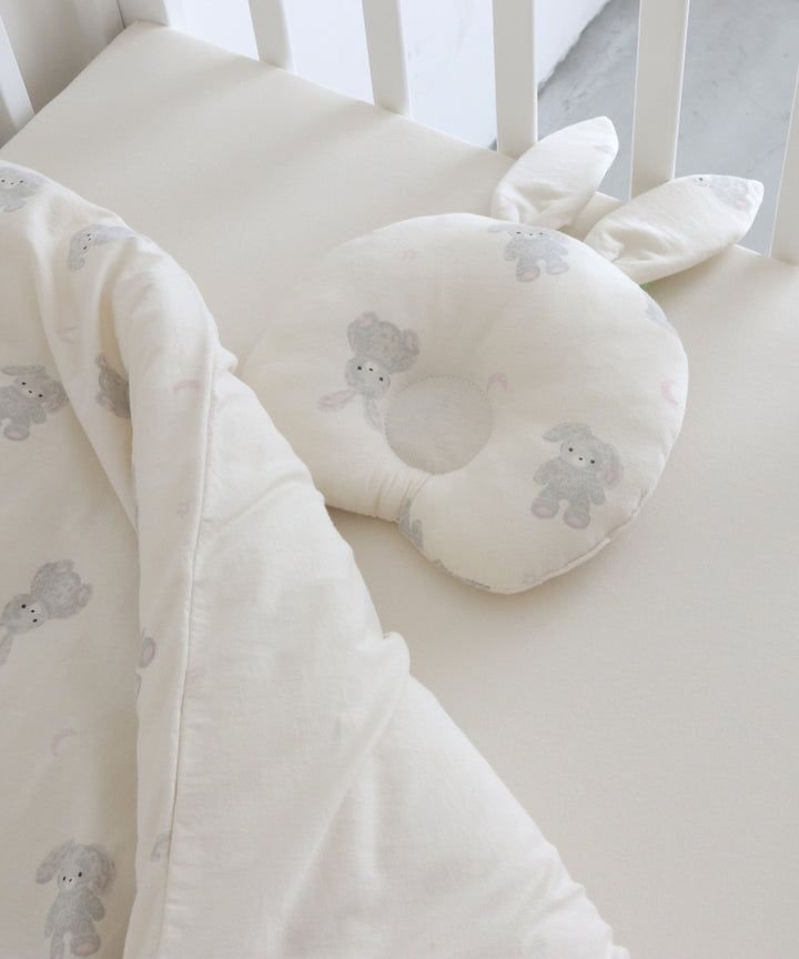 可洗的嬰兒蒲團套裝（5個項目）迷你尺寸（熊 /兔子）澤西針織
