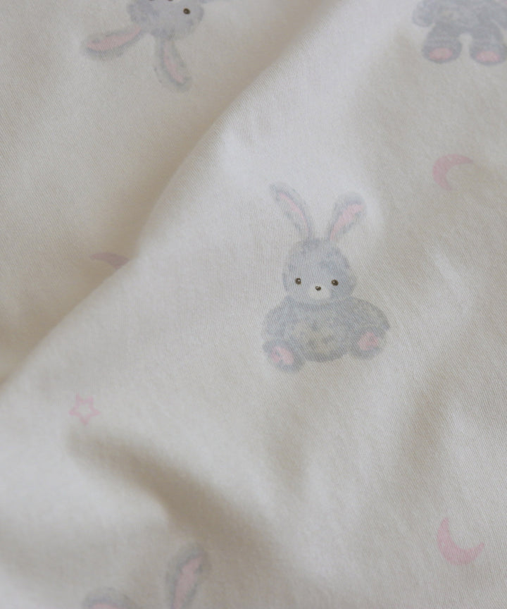 可洗的嬰兒蒲團套裝（5個項目）迷你尺寸（熊 /兔子）澤西針織