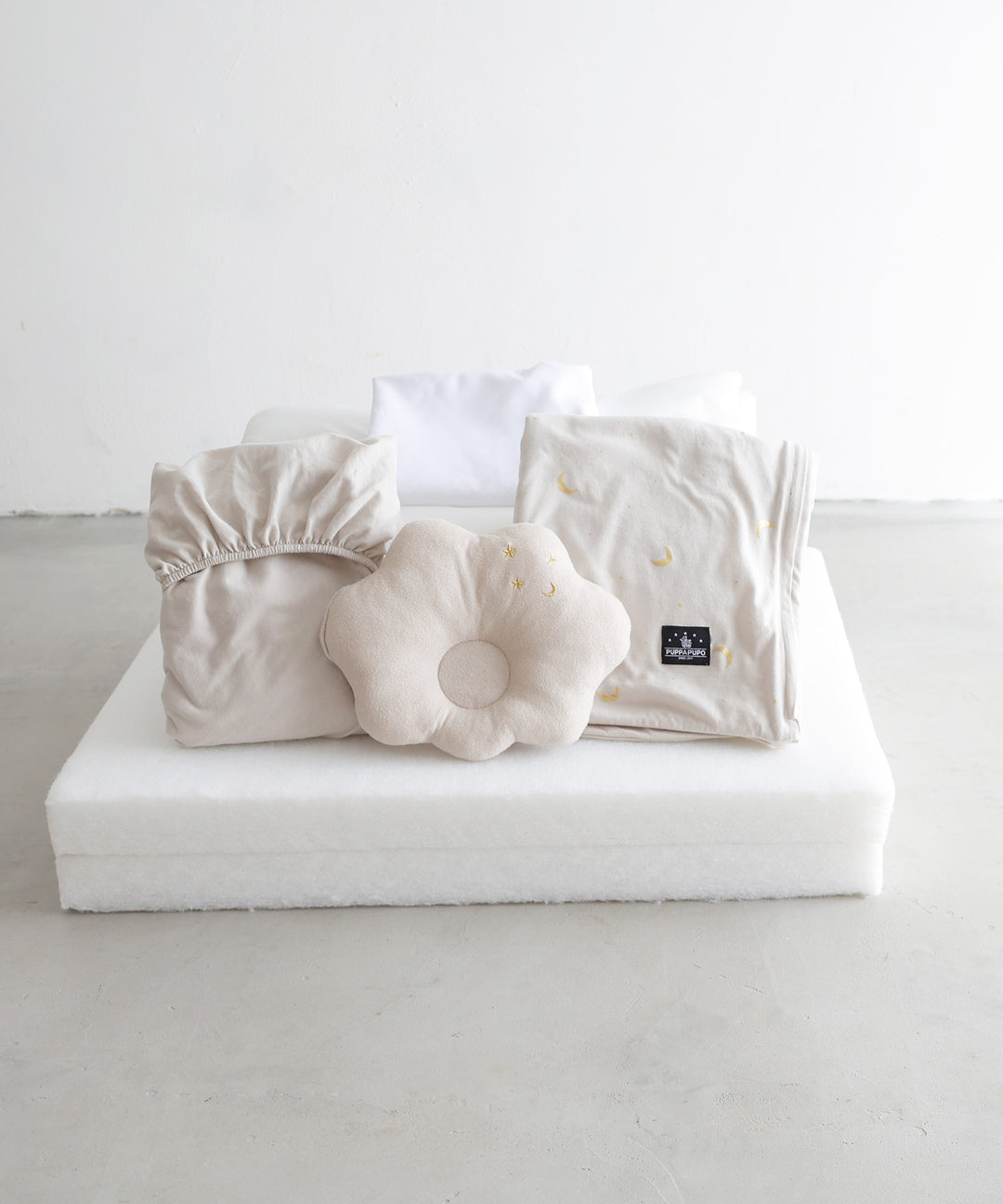 Washable Baby futon set (5 items) Mini size (Jersey knit)